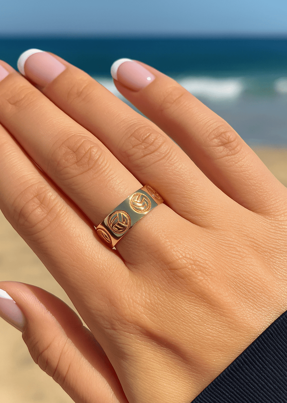 Volleyball Gold Ring